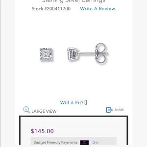 Diamond stud earrings